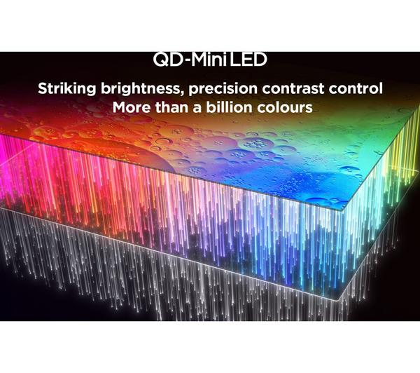 TCL 85C805K 85 inch Mini LED QLED TV showcasing vibrant colors and deep blacks