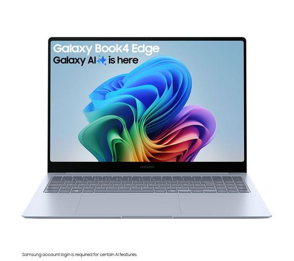 Samsung Galaxy Book4 Edge Blue laptop with sleek design
