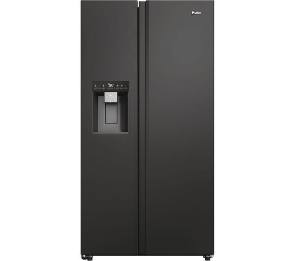 Haier HSW59F18EIPT American Fridge Freezer in Slate Black
