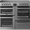 BELLING Cookcentre 110E Stainless Steel freestanding electric cooker with ceramic hob