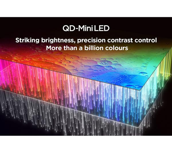 TCL 85C805K 85 inch Mini LED TV showcasing vibrant colors and deep blacks