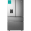 HISENSE PureFlat RF749N4SWSE Fridge Freezer in a clean kitchen setting