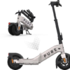 PURE ELECTRIC Advance Flex Scooter Silver – Foldable and Portable