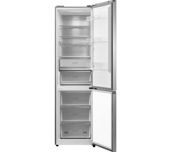 KENWOOD K2NFMXA23 60/40 Fridge Freezer in a modern inox finish, showcasing its spacious interior and sleek design.