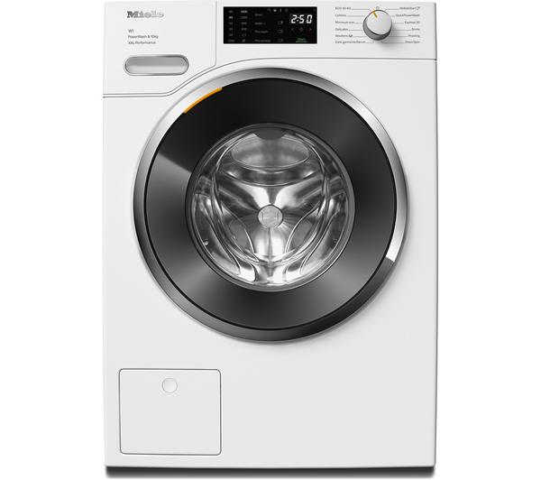 Miele WWK360 GB LW Pwash Stainless Steel Washing Machine with front view
