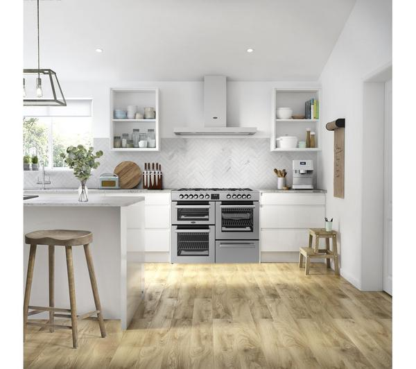 BELLING Cookcentre 110DF Stainless Steel Gas and Electric Cooker