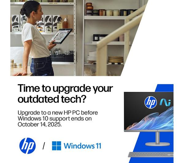 HP Pavilion 24-cr1007na White PC, a sleek all-in-one desktop with a 1TB SSD.
