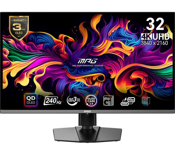 MSI MPG 321URX 32 QD-OLED Black Gaming Monitor