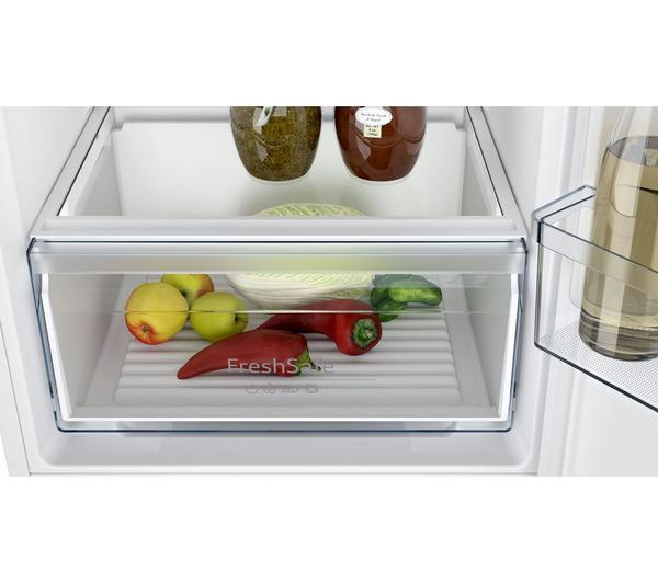 NEFF N30 KI7861FE0G 60/40 Fridge Freezer showing its integrated design and spacious interior.