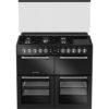 LEISURE Chefmaster CC100F521K Black Dual Fuel Range Cooker with gas hob and electric ovens
