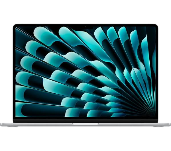 APPLE MacBook Air 15 M4 Silver laptop showcasing its slim design and silver finish.
