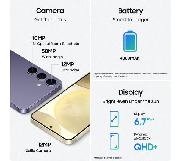 Samsung Galaxy S24 256GB Amber Yellow