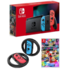 Nintendo Switch Mario Kart Racing Wheels, Neon Red Bundle, Mario Kart 8 Deluxe Accessories