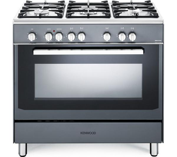 KENWOOD CK306SL 90cm Dual Fuel Slate Grey Range Cooker with dual fuel hob and oven