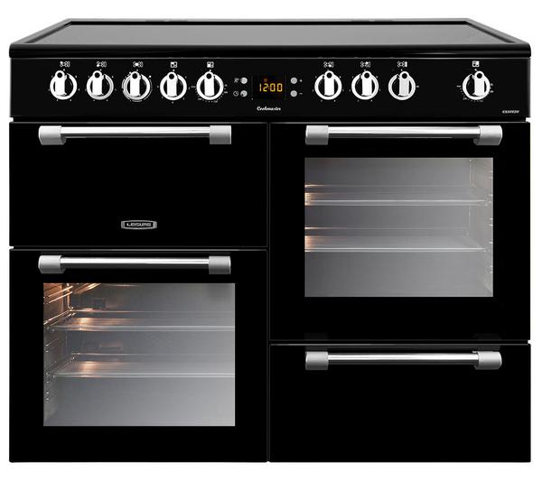 LEISURE Cookmaster CK100C210K Black Cooker with electric ceramic hob