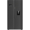 BEKO ASD2442VPZ American Fridge Freezer in sleek black finish