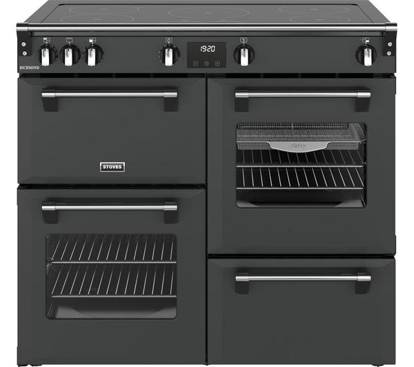 STOVES Richmond 100Ei Black Cooker with electric induction hob
