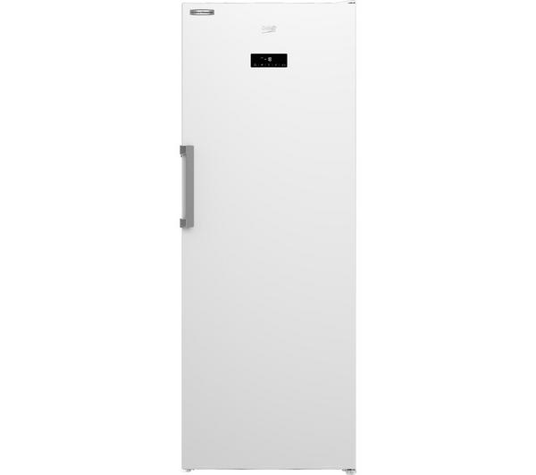 BEKO Pro FFEP5791W Tall Freezer in white, showing its tall upright design.