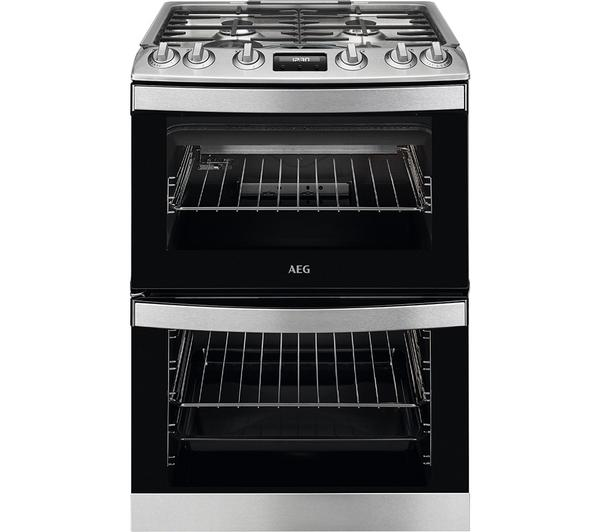AEG CGB6131ACM 60 cm Gas Cooker in a modern kitchen setting.