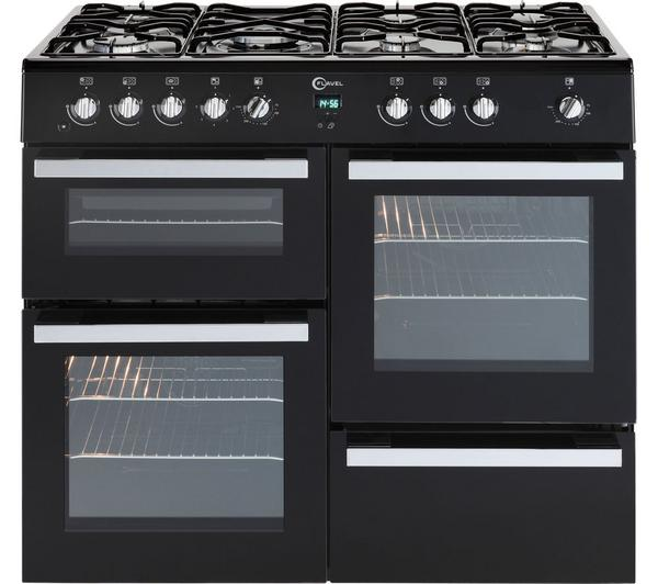 Flavel Milano 100 MLN10FRK Black Dual Fuel Range Cooker