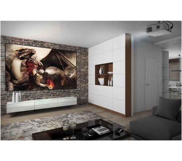 Optoma UHD35x 4K Home Cinema Projector displaying vibrant 4K content