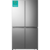 HISENSE PureFlat RQ758N4SASE Stainless Steel Fridge Freezer Front View
