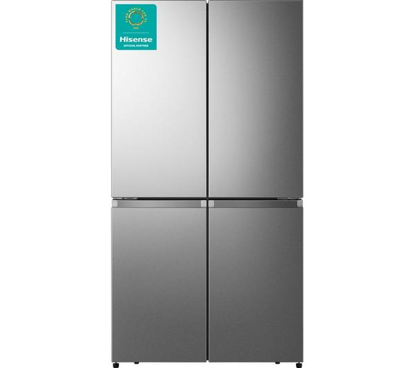 HISENSE PureFlat RQ758N4SASE Stainless Steel Fridge Freezer Front View
