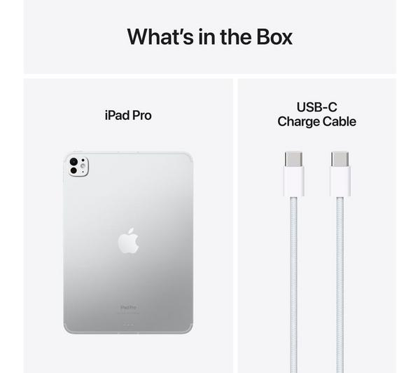 APPLE 11" iPad Pro 2TB Silver - "APPLE 11" iPad Pro 2TB Silver – High-resolution image of the 2024 model.