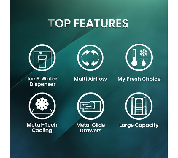 HISENSE PureFlat RQ760N4SASE Fridge Freezer in a modern stainless steel finish.