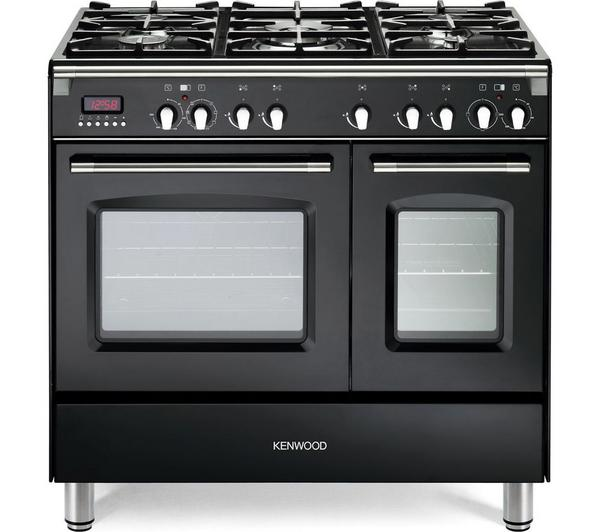 KENWOOD CK435BL 90 cm Dual Fuel Range Cooker in Black