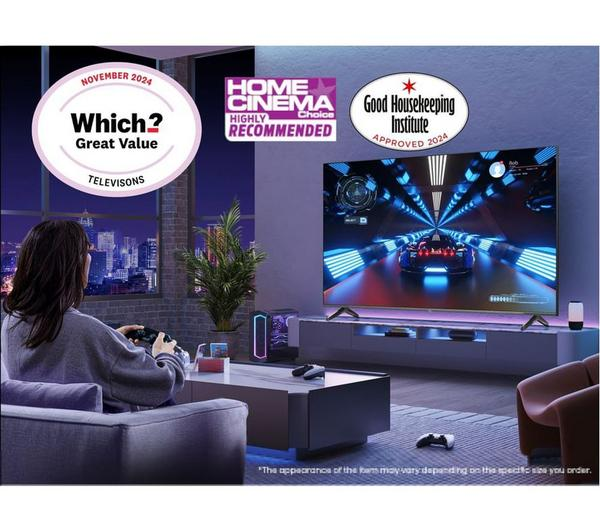 Hisense 65E7NQTUK PRO QLED TV showcasing vibrant colors and sharp detail