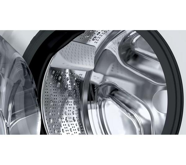 BOSCH Series 4 8kg Washer Dryer in white with an 8kg washing capacity.