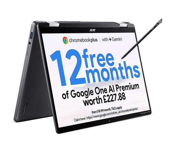 Acer Spin 714 512GB Grey 2-in-1 Chromebook Plus Ultra 5