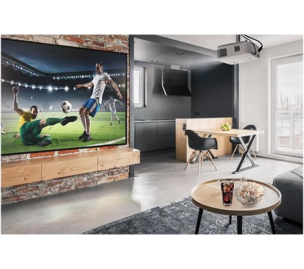 Optoma UHD35x 4K Home Cinema Projector showcasing vibrant colors and sharp detail