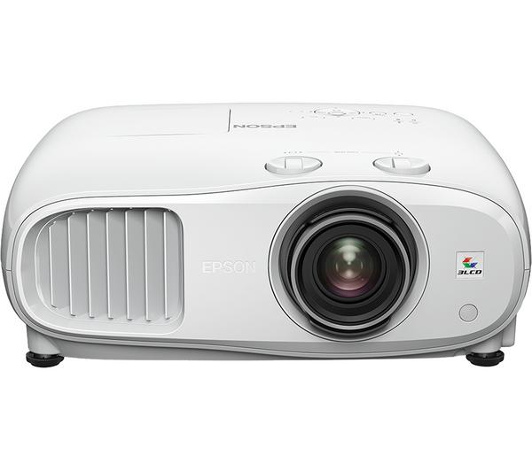EPSON EH-TW7000 4K PRO-UHD Projector in black, perfect for home theater