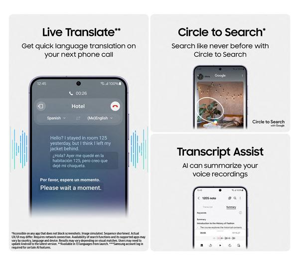 Samsung Galaxy S24 128GB Cobalt Violet in a beautiful violet hue