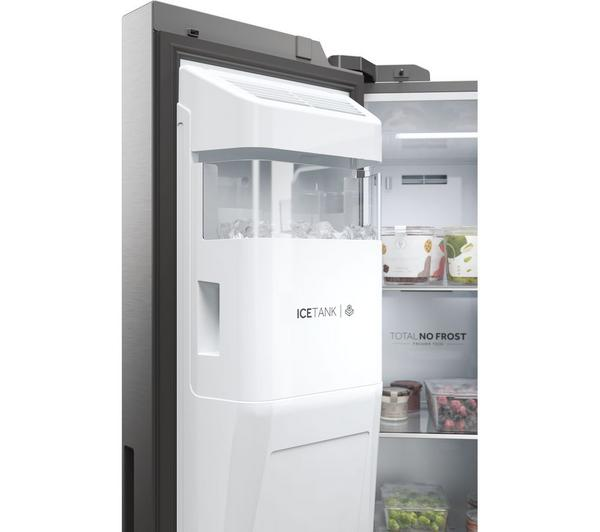 Haier HSW79F18CIMM Platinum Inox Fridge with advanced smart features
