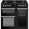 Flavel MLN9FRK 90cm Dual Fuel Black Range Cooker with a sleek black finish