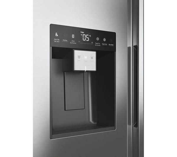 Haier HSW79F18CIMM Platinum Inox Fridge Freezer with Smart Features