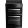 BEKO Pro BDI6C65K electric cooker in sleek black finish