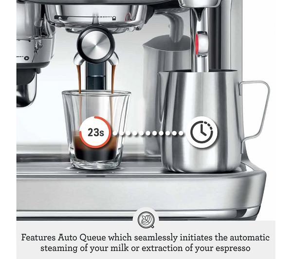Sage SES985 Oracle Jet Coffee Machine showcasing its sleek design and advanced brewing technology