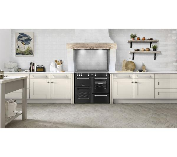STOVES Richmond 100Ei Anthracite Electric Induction Cooker in Anthracite Finish