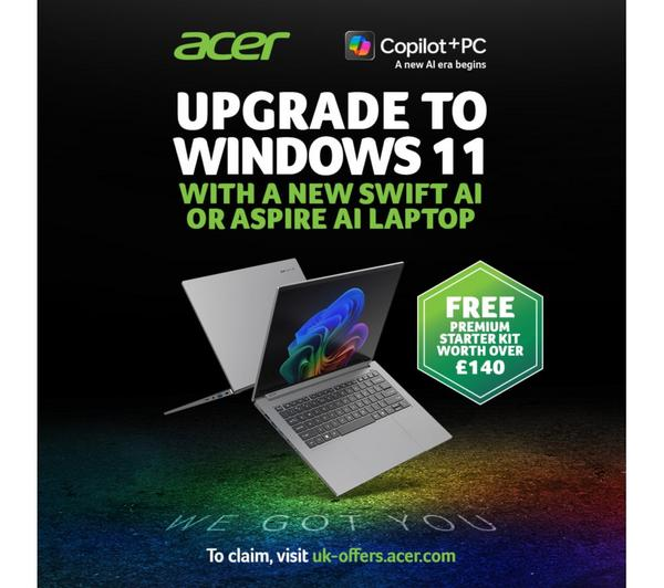 ACER Swift 14 AI 1TB Silver laptop with sleek design