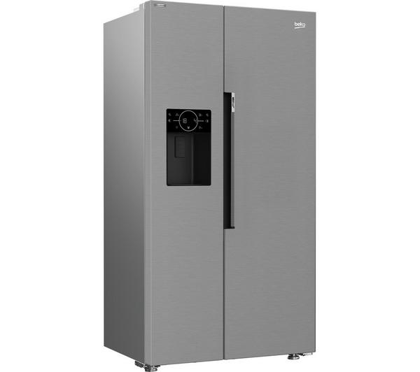 BEKO Pro HarvestFresh ASP342VPS Fridge Freezer in a modern kitchen setting.