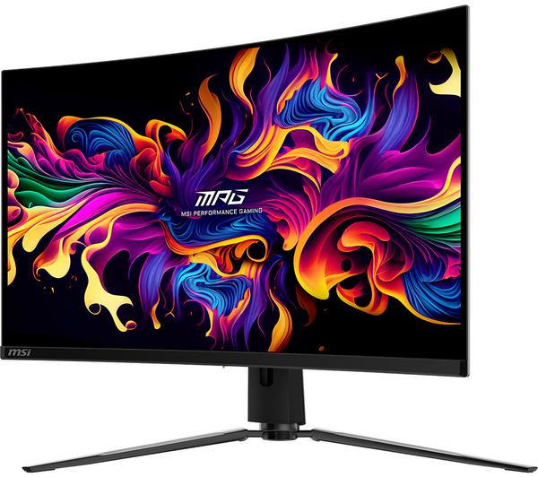 MSI MPG 321CURX 32 inch Curved QD-OLED Gaming Monitor Front View